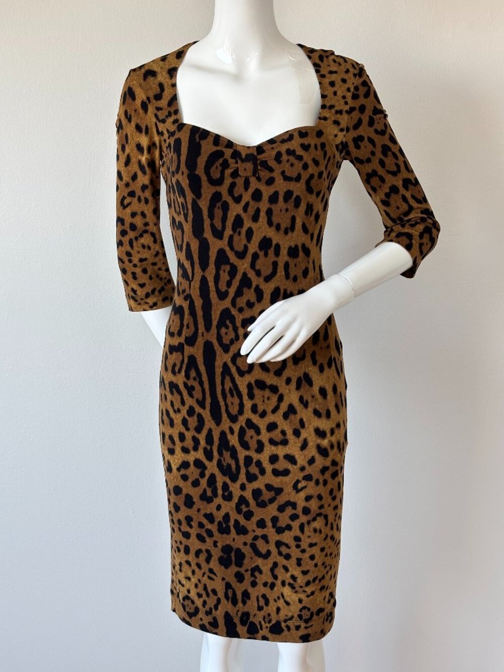 Class Roberto Cavalli Leopard Print Stretch Bodycon Dress XS S